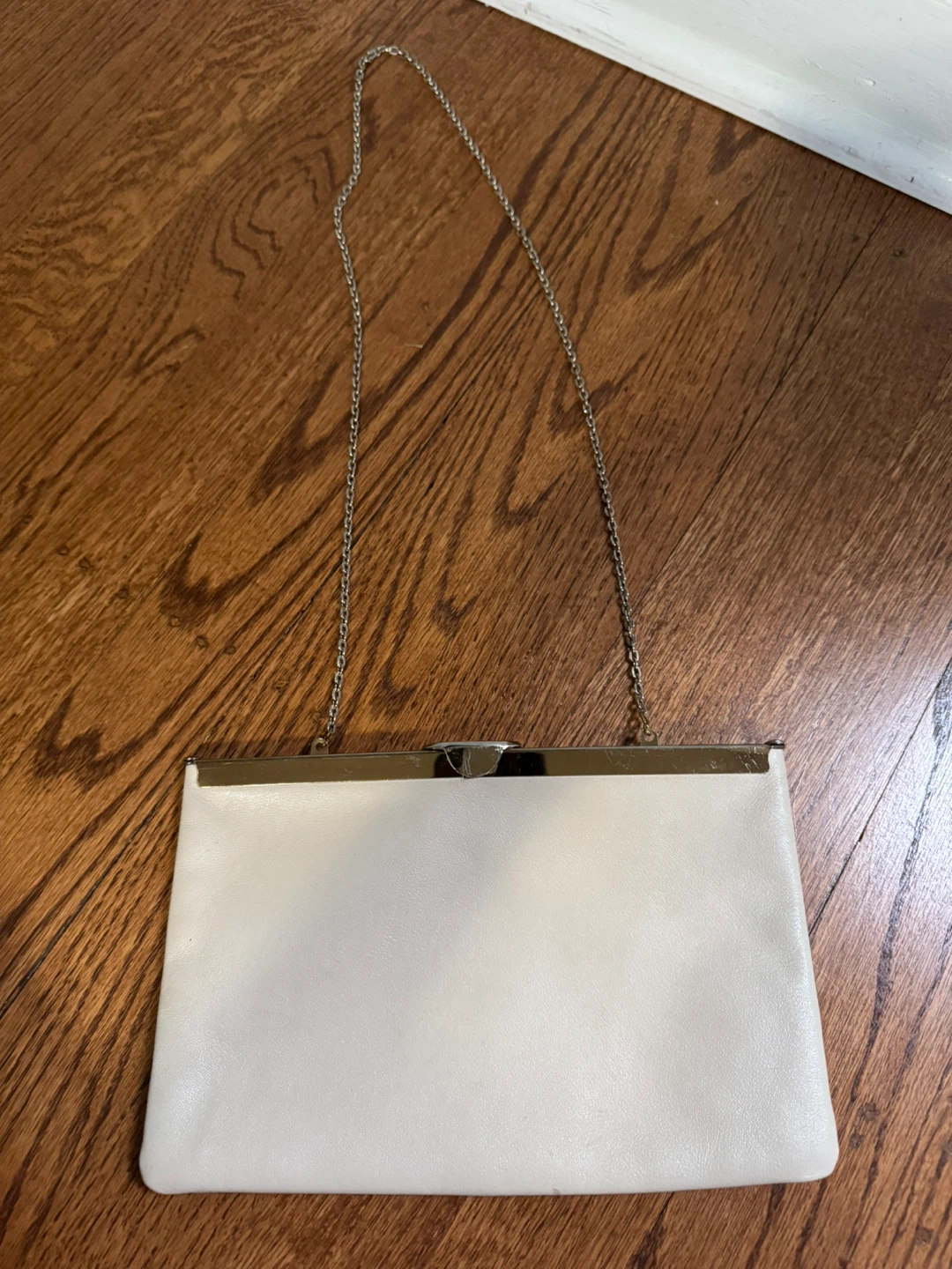 Etra Genuine Leather White Clutch Purse - photo 2