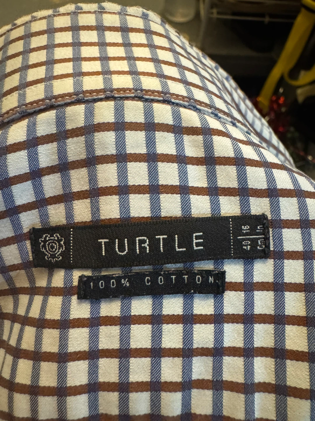 Turtle 100% Cotton Checkered Shirt - photo 2