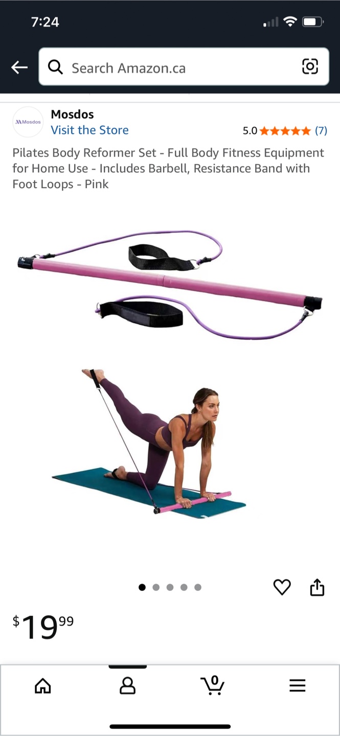 Mosdos Pilates Body Reformer Set - Pink