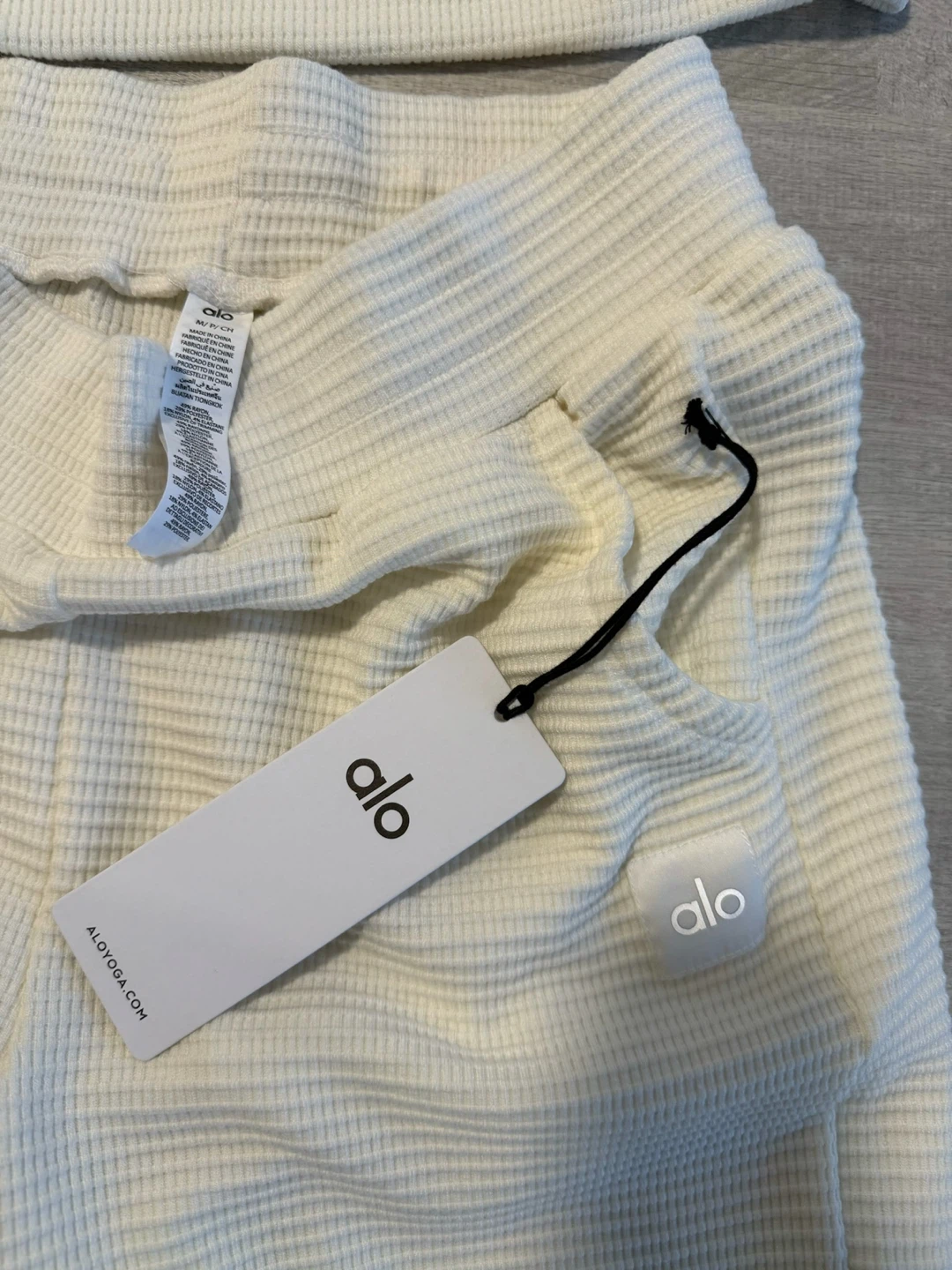 ALO Waffle Weekend Escape Set - Ivory - photo 3