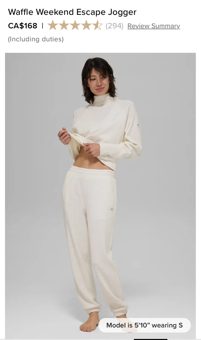 ALO Waffle Weekend Escape Set - Ivory image indicator(8)