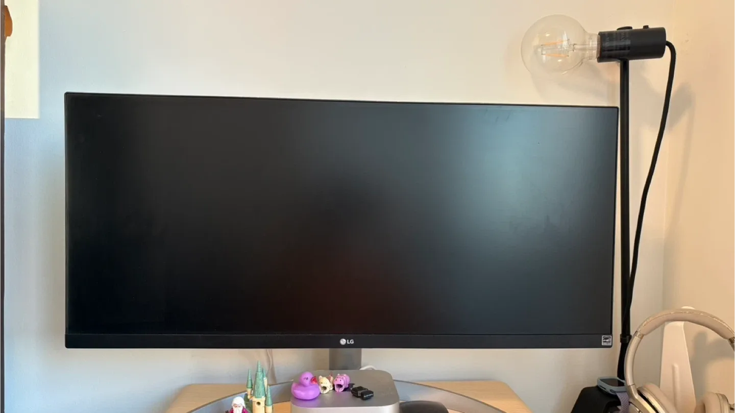 White LG 29" UltraWide Monitor image indicator(2)