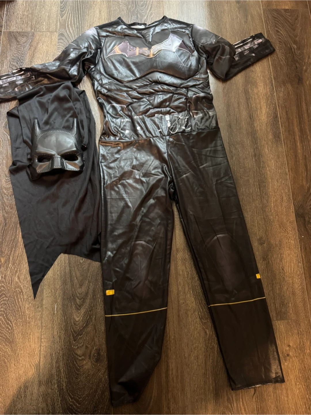 Batman Costume with Mask & Cape, size M