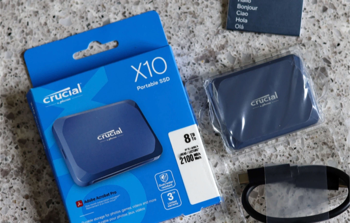Crucial X10 8TB Portable SSD - New!