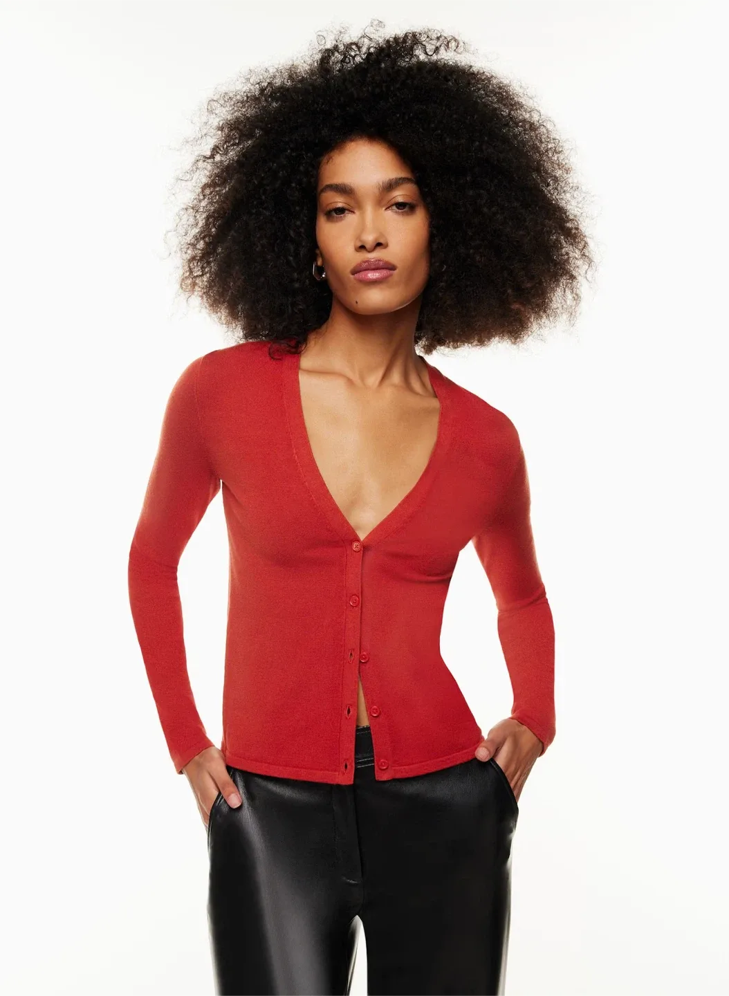 Babaton Belin Cardigan - XS - Orsa Red image indicator(5)