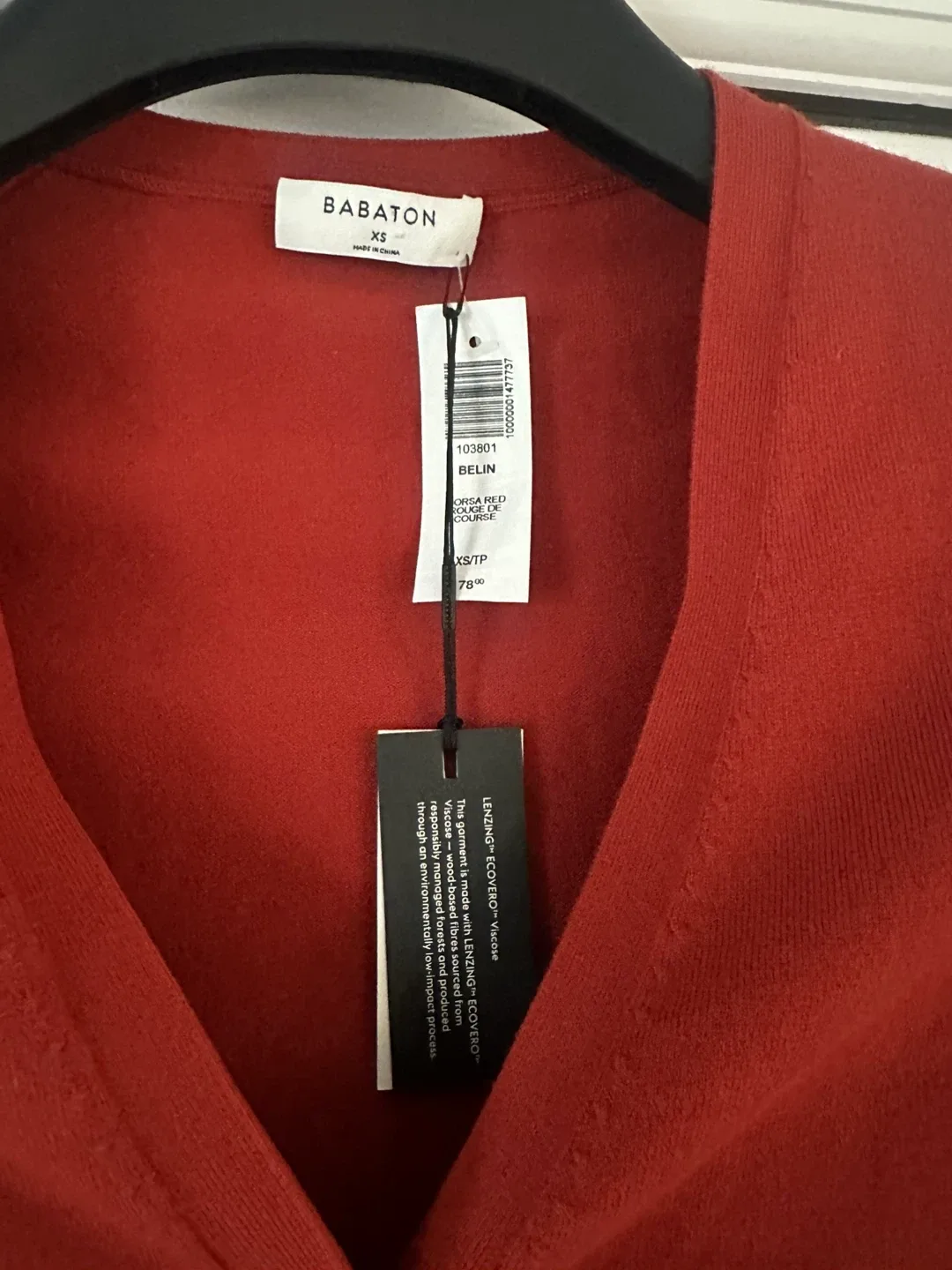 Babaton Belin Cardigan - XS - Orsa Red image indicator(2)