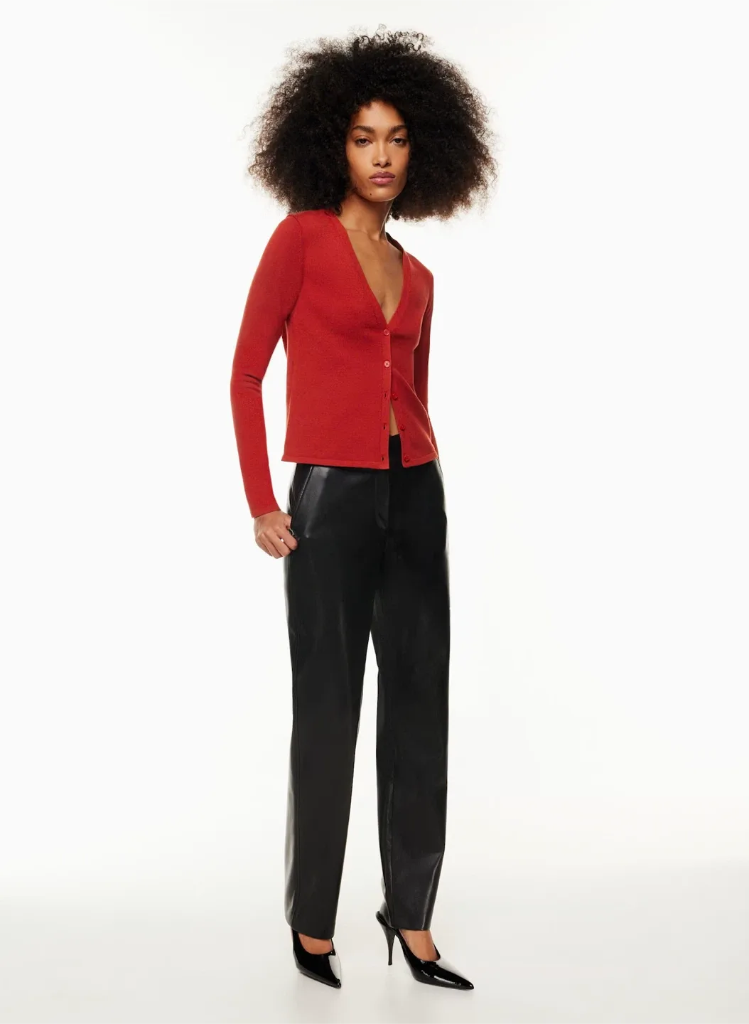 Babaton Belin Cardigan - XS - Orsa Red image indicator(3)