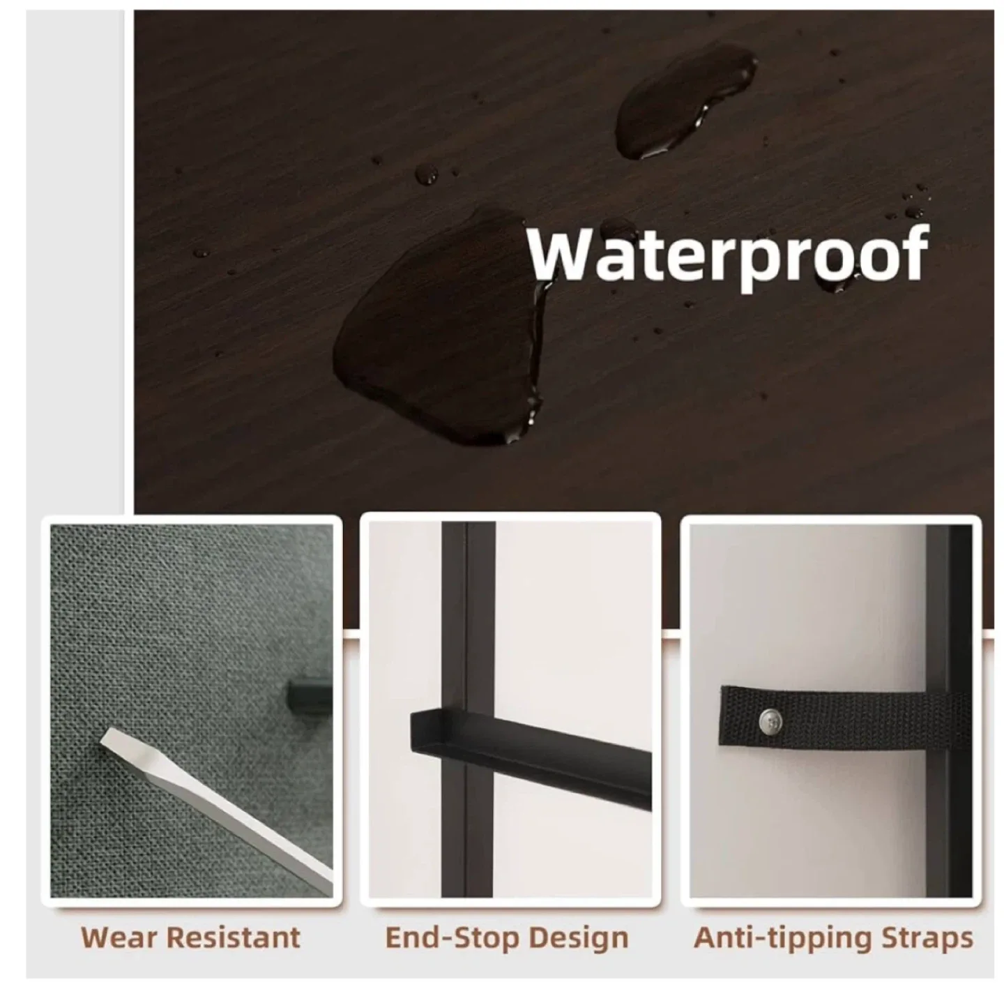 3-Drawer Fabric Dresser - Like New! image indicator(5)