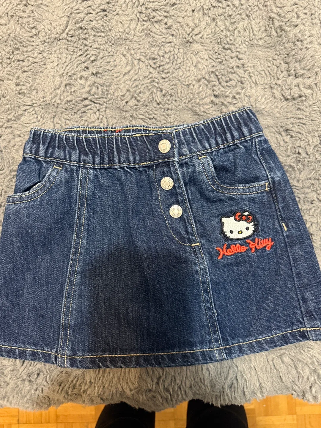 Zara Hello Kitty Denim Skirt - Size 3 Years thumbnail