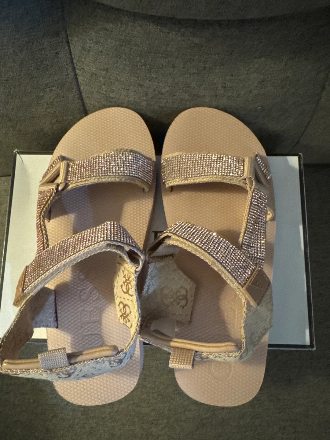 Guess Rhinestone Sandals - Size 8