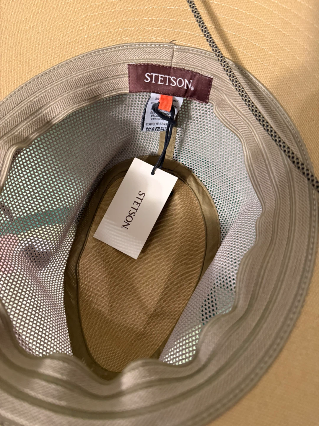 Stetson XL Beige/Tan Mesh Hat - photo 4