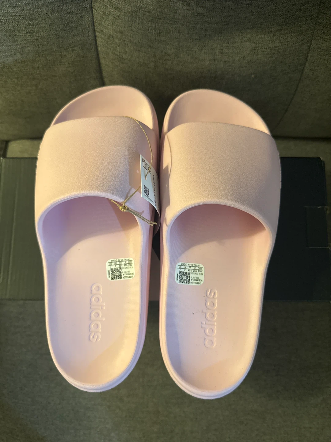 Adidas Adilette Lumina Slides - Pink, Size 7