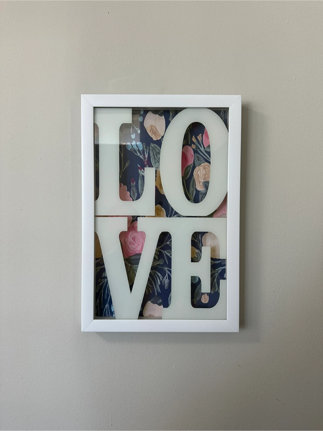 Framed 'LOVE' Wall Art