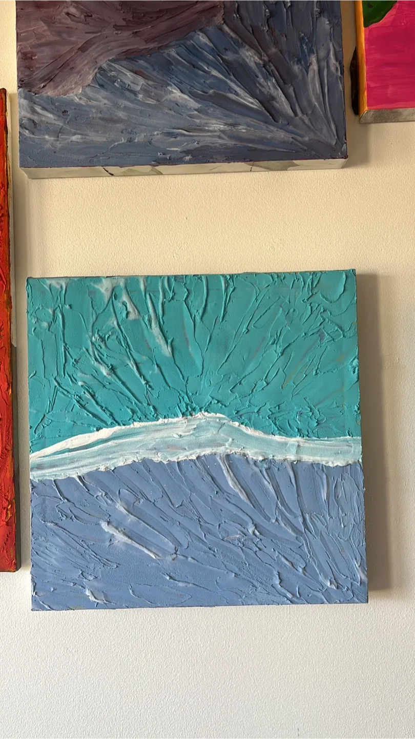 Abstract Canvas Painting: The Sea image indicator(3)