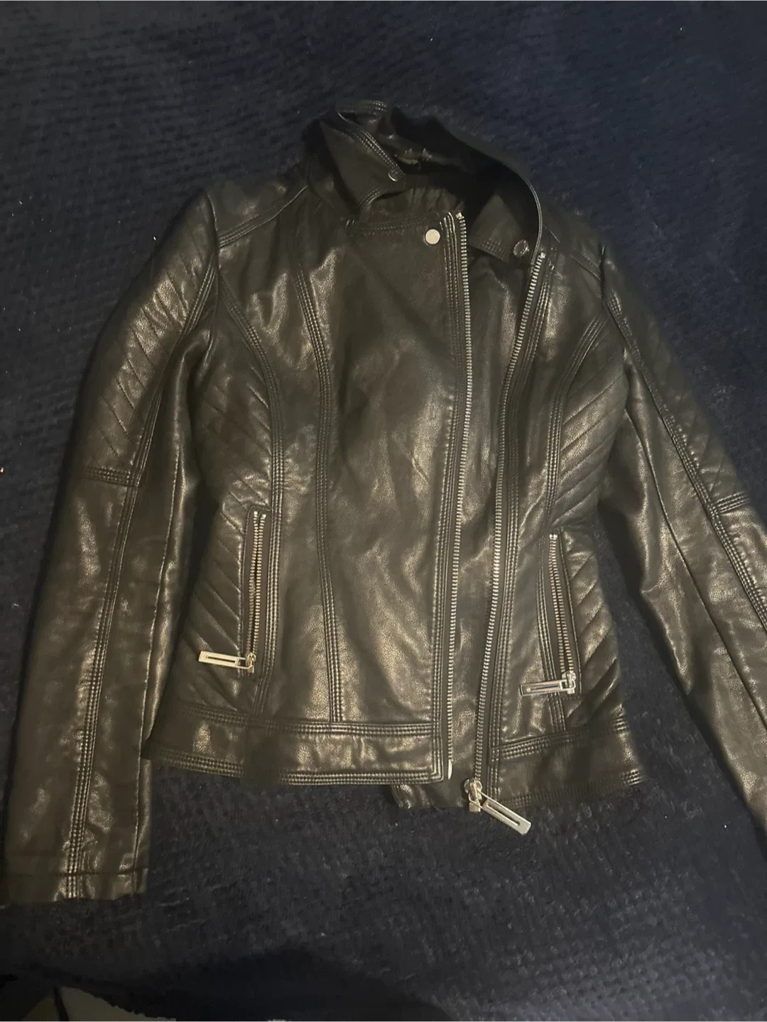 Black Leather Jacket image indicator(6)