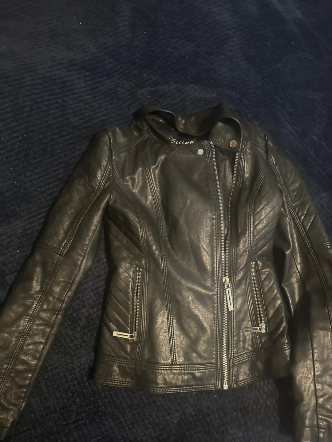 Black Leather Jacket image indicator(7)