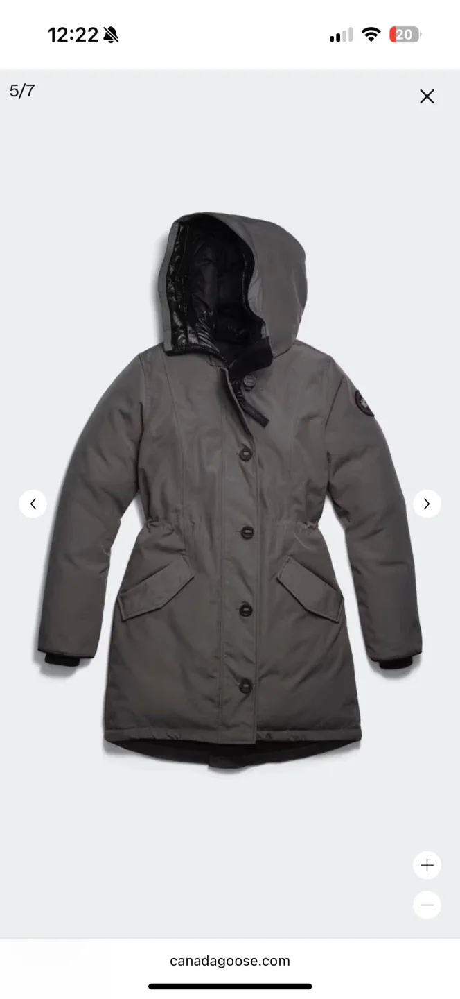 Canada Goose Black Label Rossclair Parka in dark grey image indicator(6)