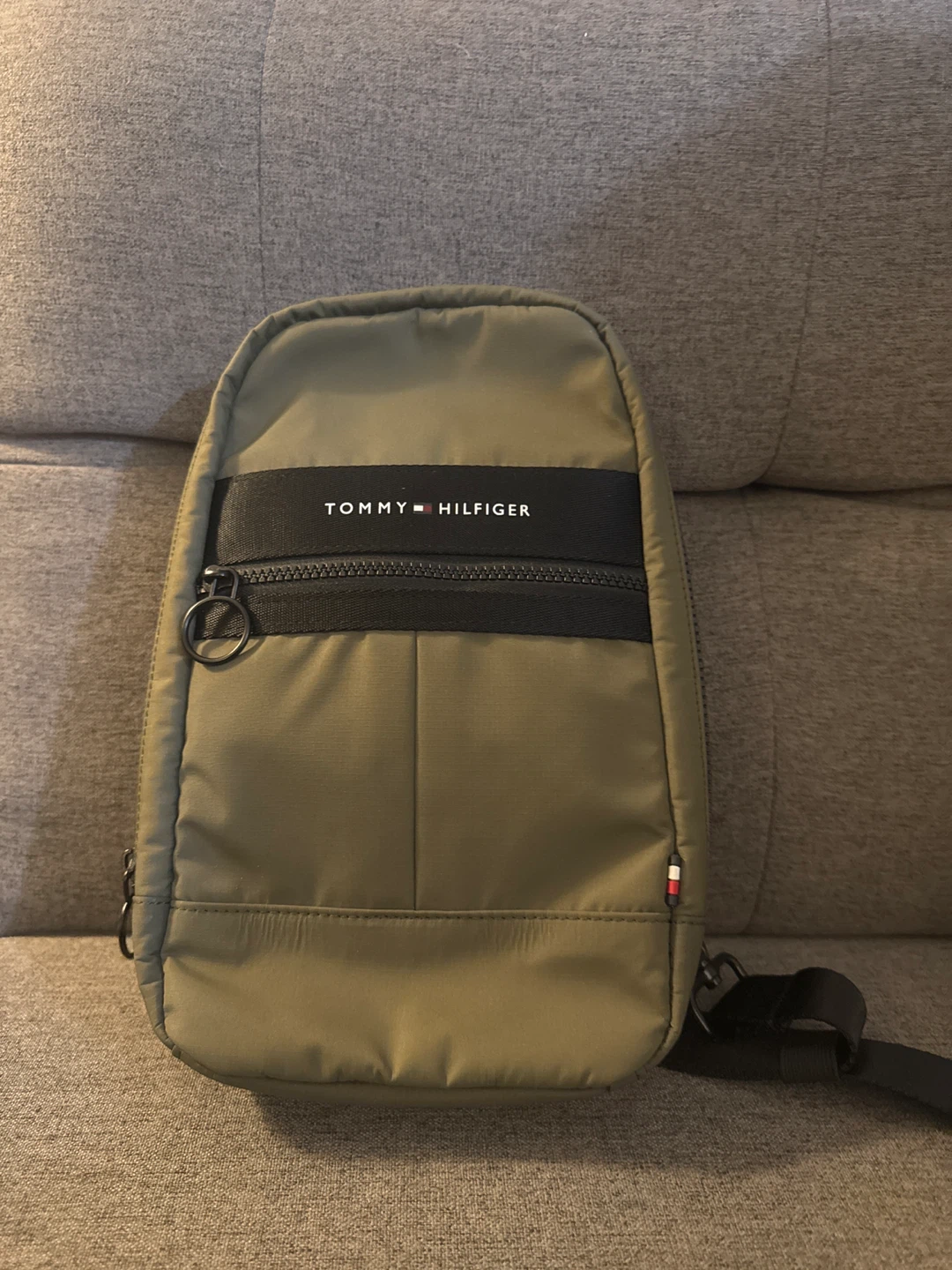 Tommy Hilfiger Olive Green Sling Bag