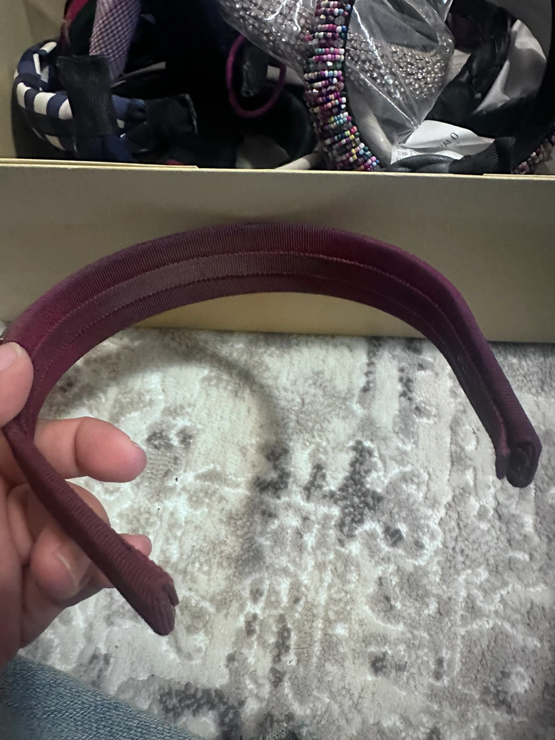 Salvatore Ferragamo Burgundy Headband - photo 3