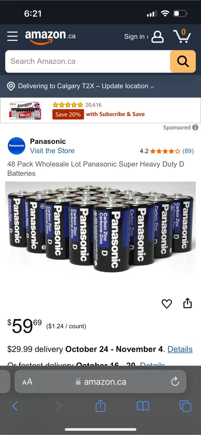 Panasonic Super Heavy Duty D Batteries bundle image indicator(2)
