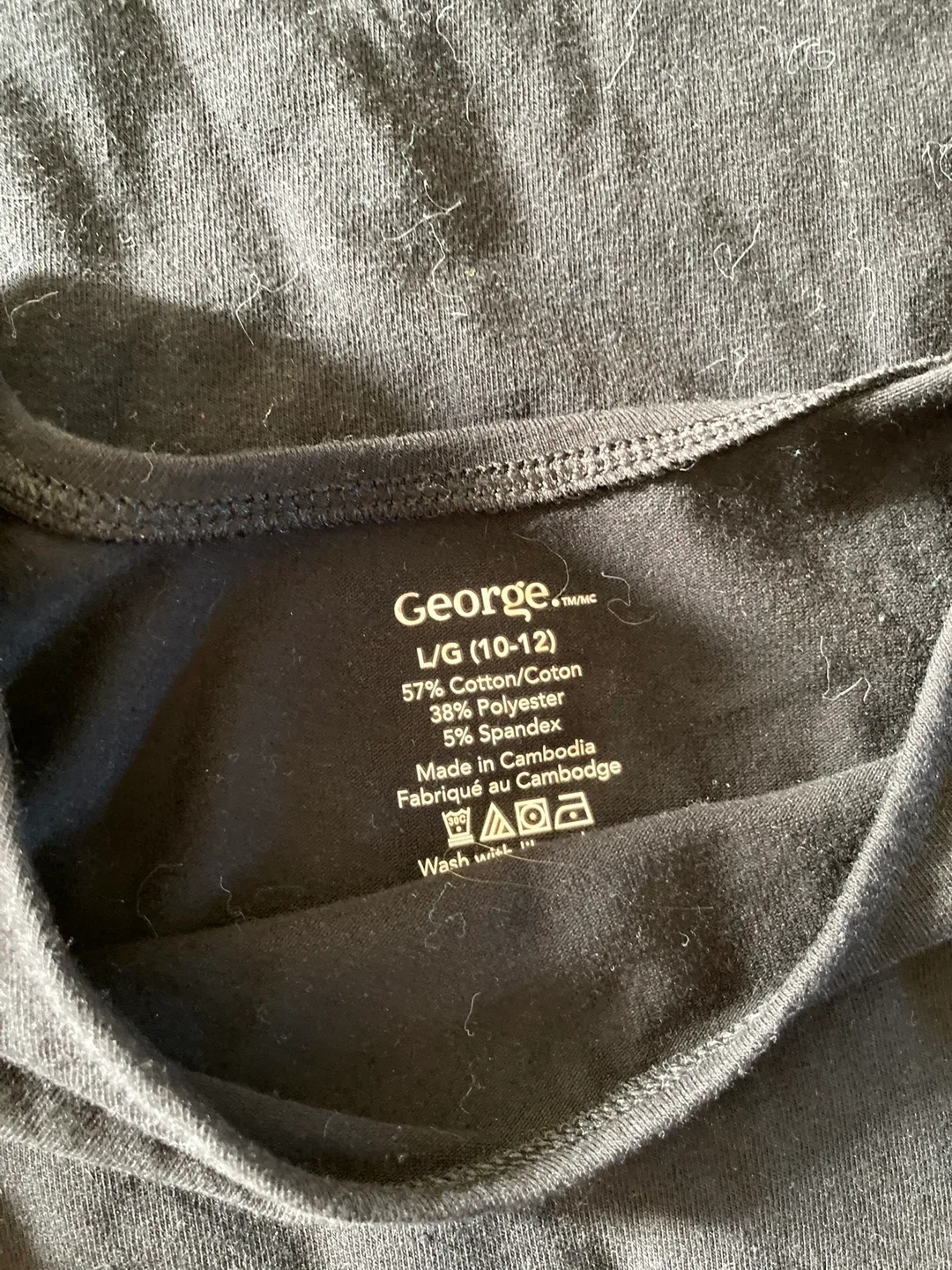 2 George Black Leotard Size L (10-12) image indicator(3)