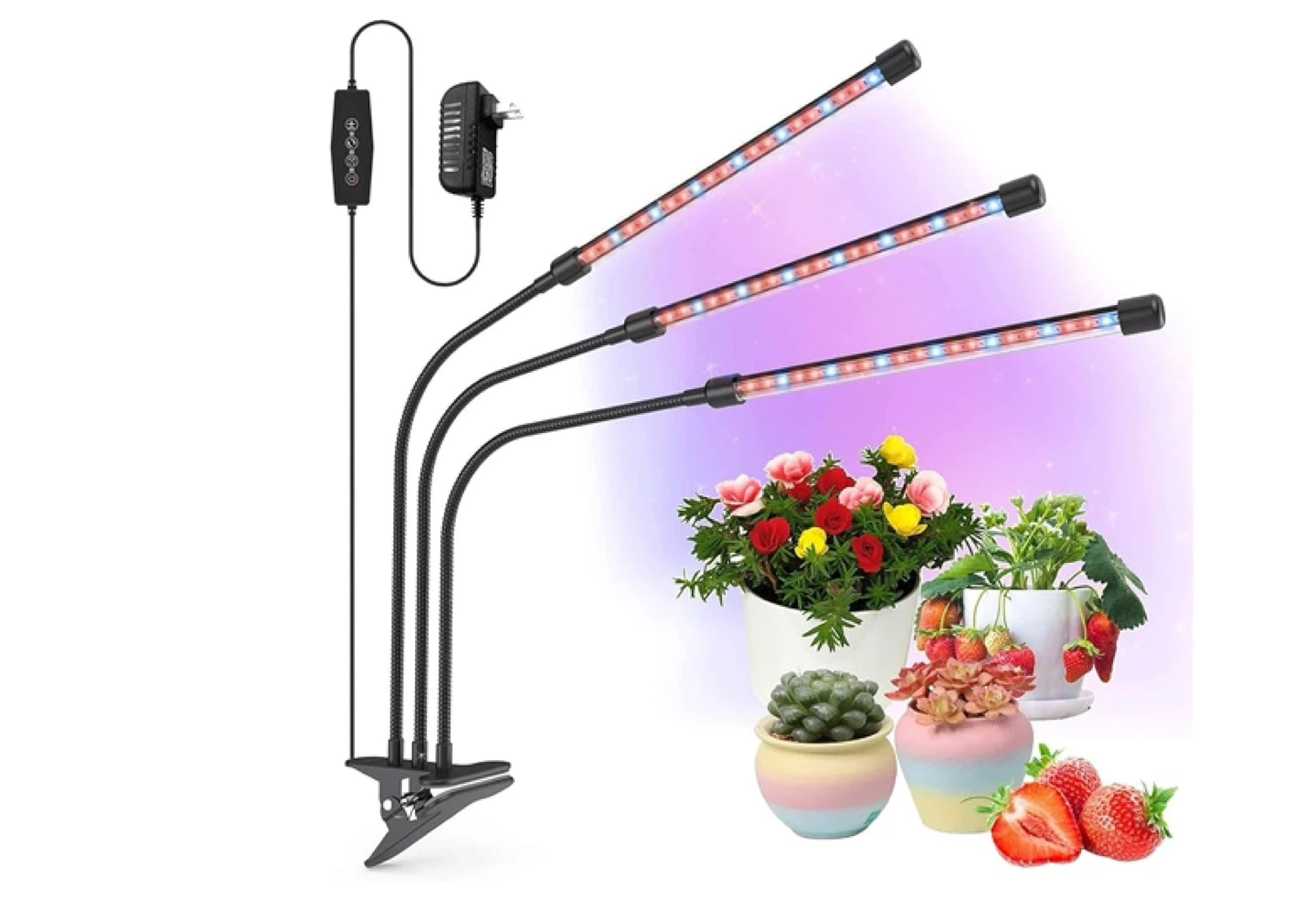 3 neck LED Grow Light for Indoor Plants