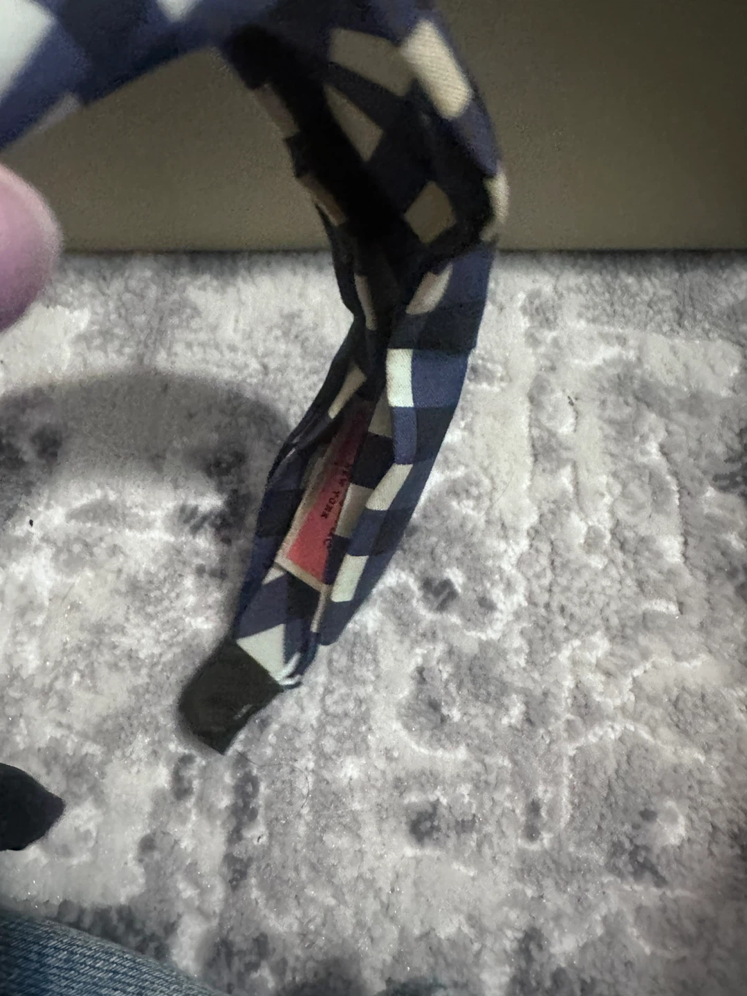 Kate Spade Blue Plaid Headband - photo 4