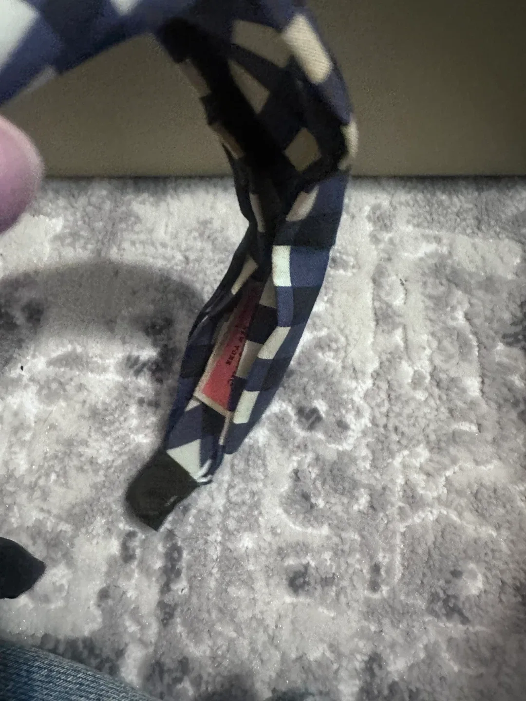 Kate Spade Blue Plaid Headband image indicator(4)