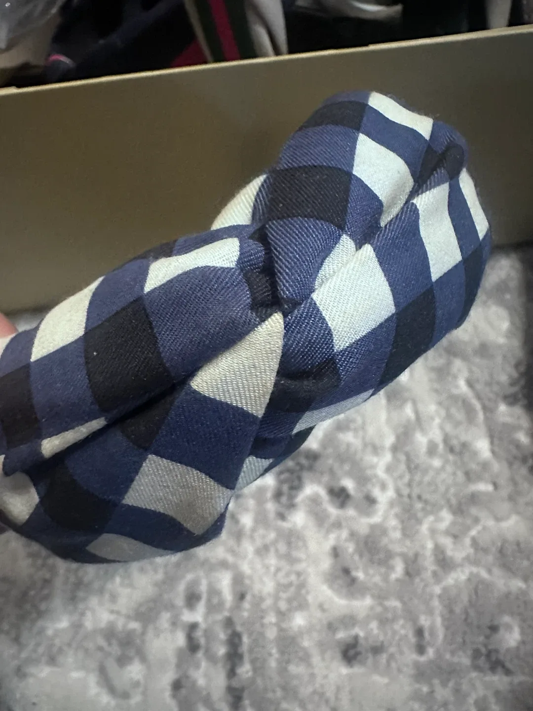 Kate Spade Blue Plaid Headband