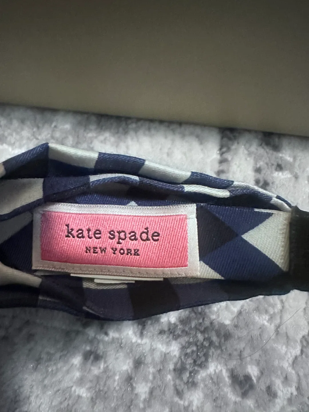 Kate Spade Blue Plaid Headband image indicator(3)