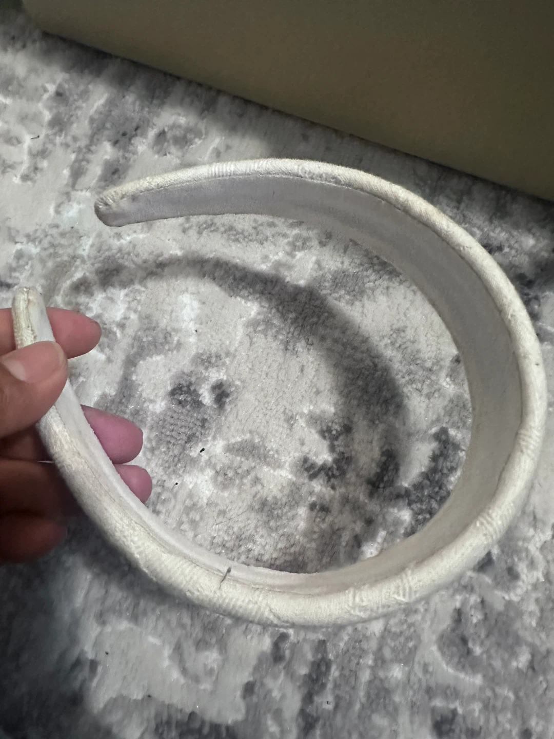 COACH White Padded Headband