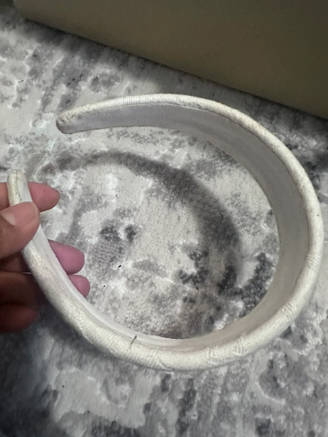 COACH White Padded Headband