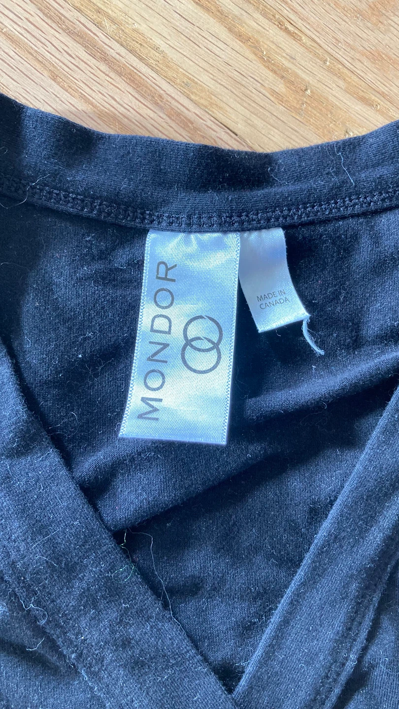 Mondor Black Crossover Top - size 12-14 - photo 3
