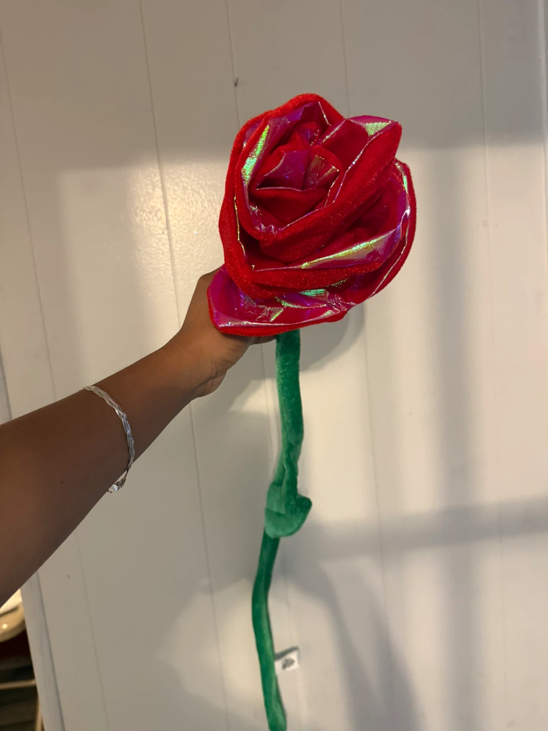 Red Plush Rose | No sounds, light up or with sound!
