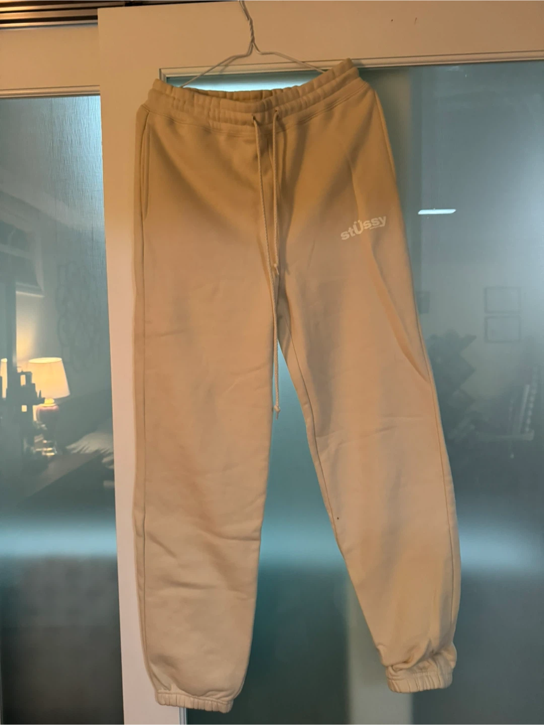 Women’s Stussy Big U Sweatpants - XS - Cream - photo 2