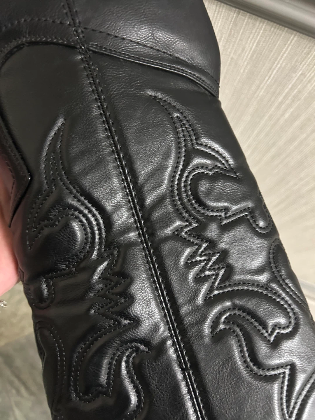 Lady Black Cowboy Boots - Size 10 - photo 2