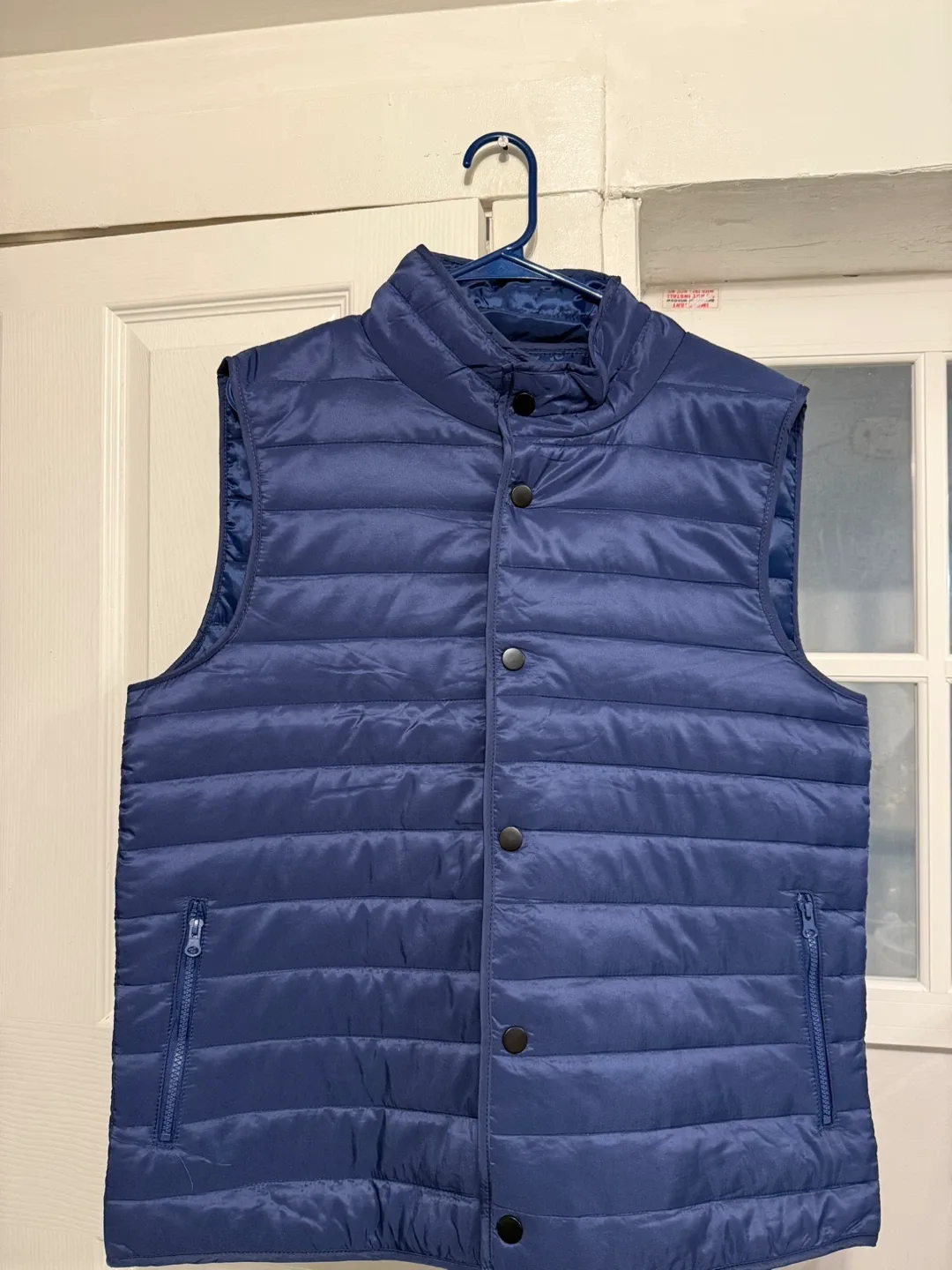 J.COME XL Navy Blue Padded Vest thumbnail