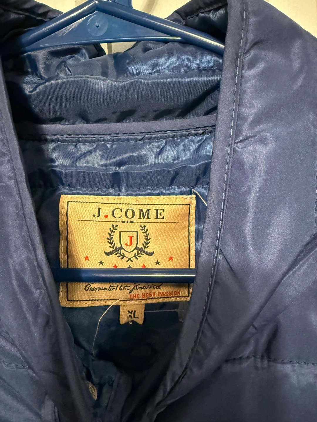 J.COME XL Navy Blue Padded Vest - photo 2