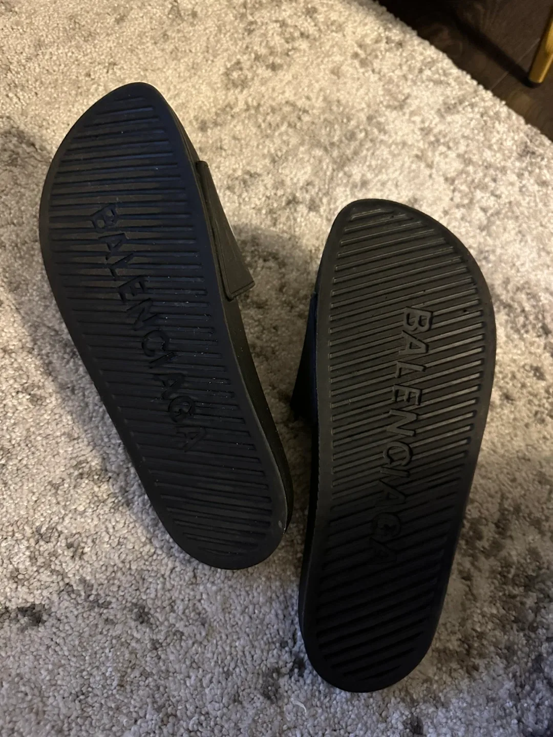 Balenciaga Pool Slide Sandal - Black/White image indicator(3)