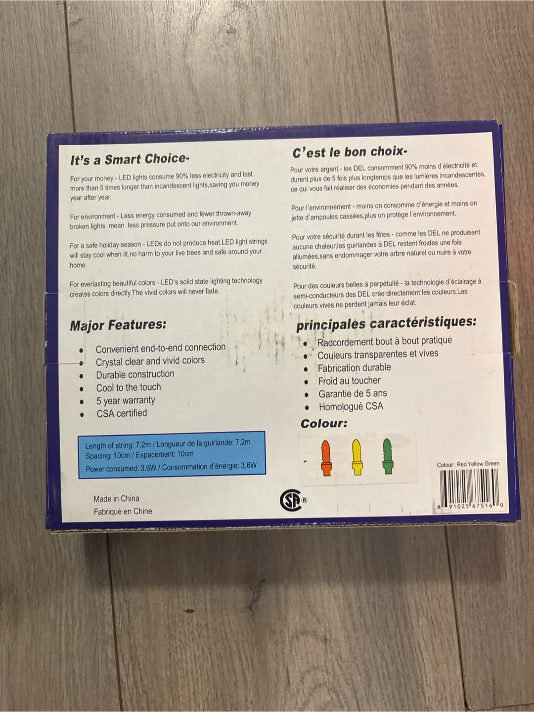 Wellin 70 LED Light Set - Red, Yellow, Green image indicator(2)