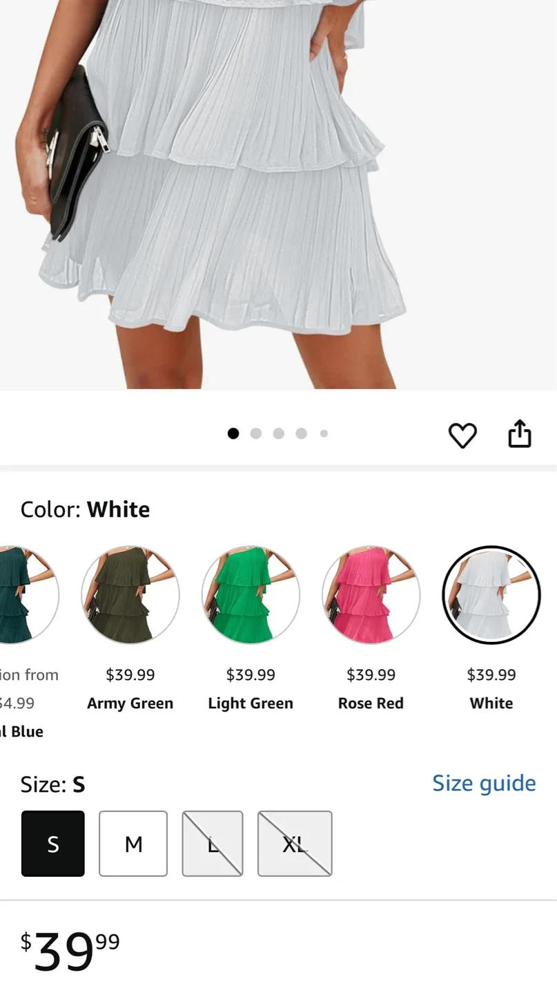 Brand new One Shoulder Ruffle Mini Dress image indicator(5)