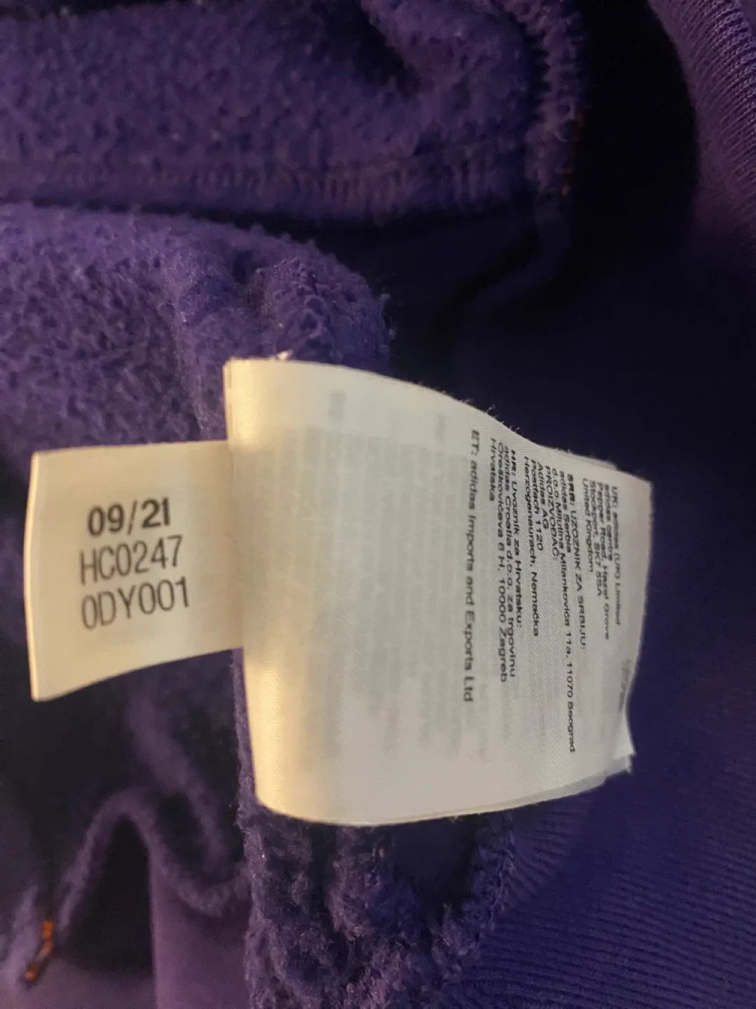Adidas Purple Hoodie image indicator(9)