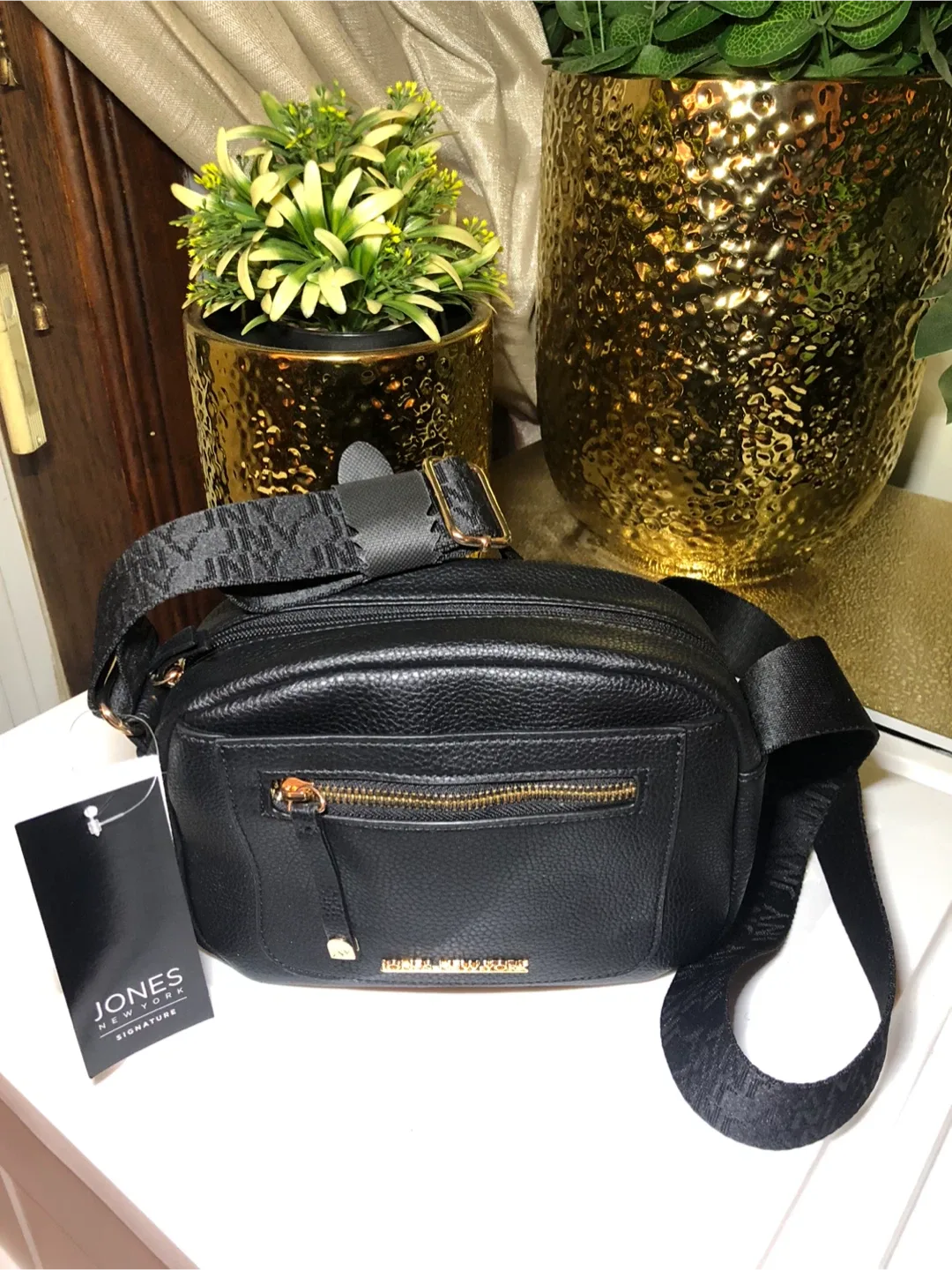 Jones New York Black Crossbody Bag thumbnail