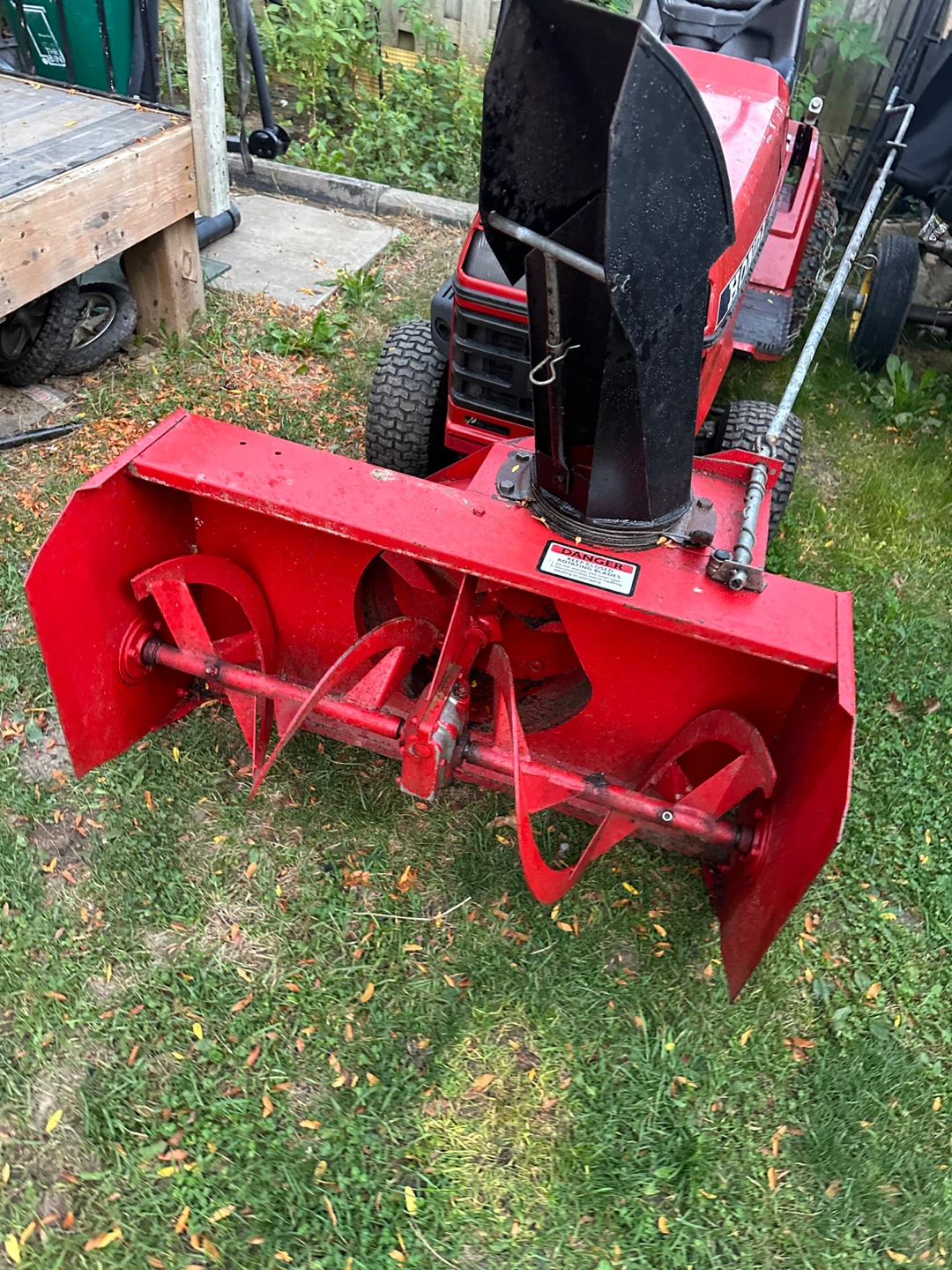 Honda HT3813 Riding Lawn Mower with Snowblower - photo 2