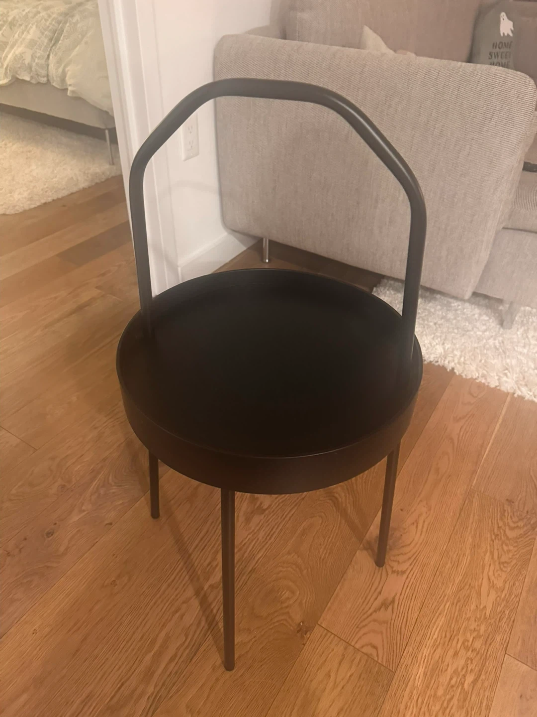 IKEA BURVIK Side Table - Black, 15" - photo 2