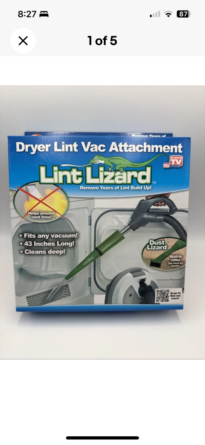 Lint Lizard Dryer Lint Vac Attachment - photo 3