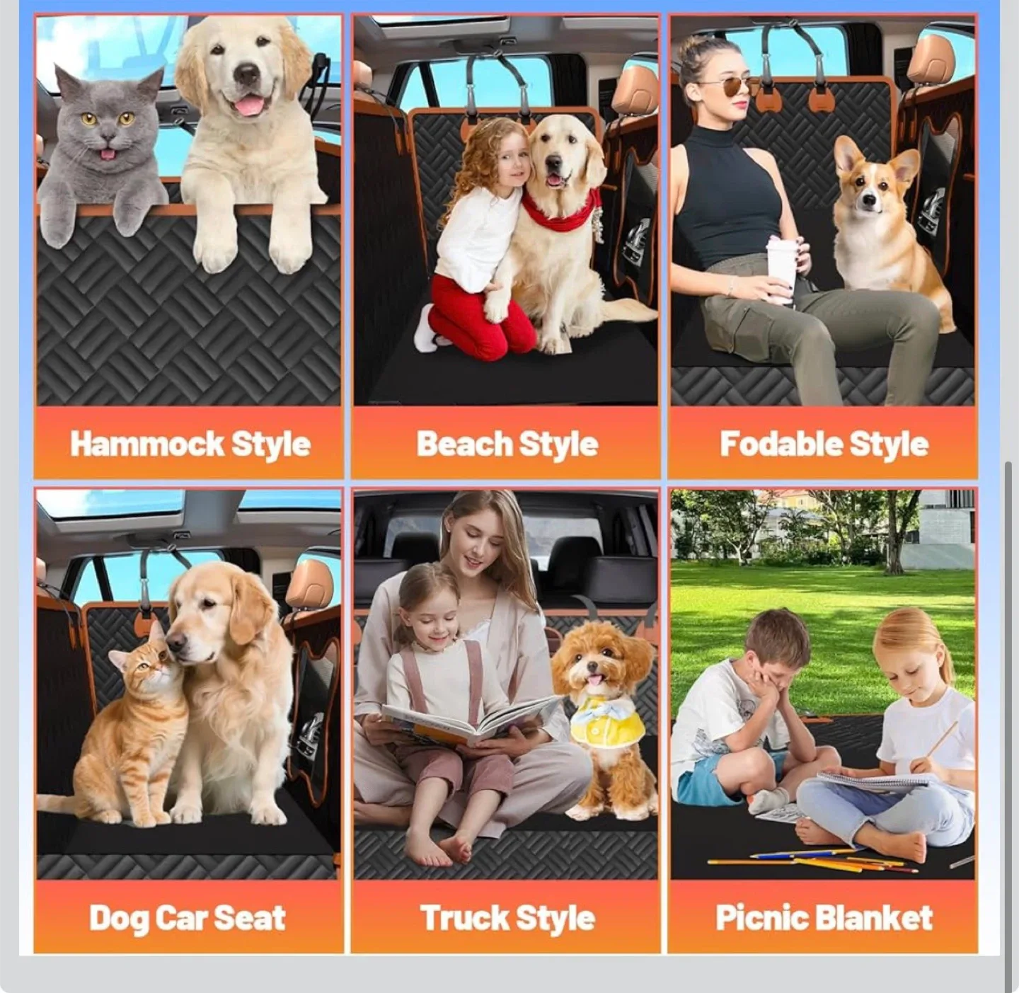 Waterproof Pet Car Seat Cover - NEW! Same Day Availability image indicator(7)