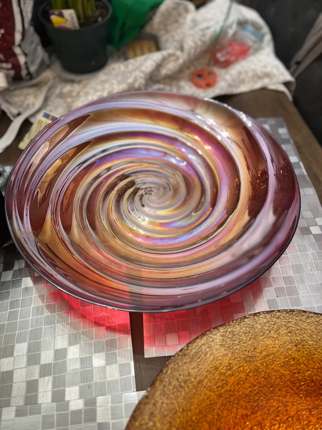 Set of Decorative Glass Bowls