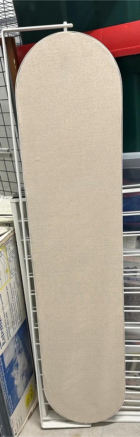 West Elm Swivel mirror/pin board wall mounted White image indicator(9)