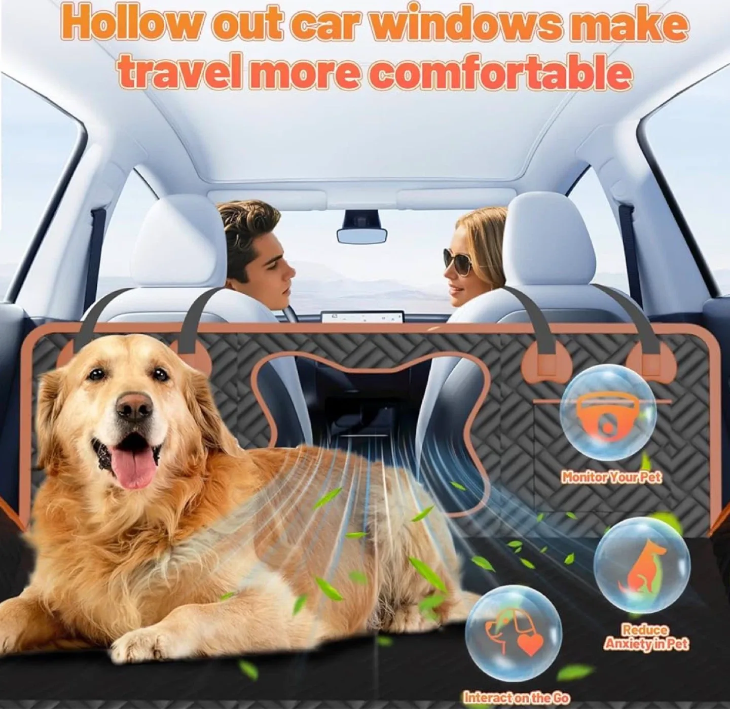 Waterproof Pet Car Seat Cover - NEW! Same Day Availability image indicator(4)